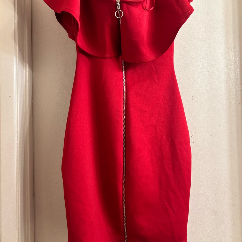 Guess Strapless Scarlet Dress with back Zipper